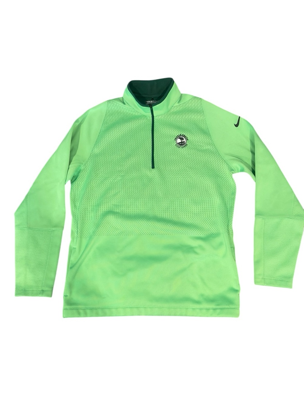 Pebble Beach Golf Links Nike Bright Lime Green Quarter-Zip Pullover